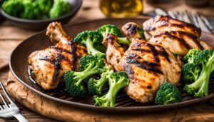 grilled chicken with broccoli