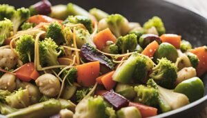 Sprouts and Vegetable Stir-Fry